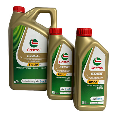 5+2x1=7 Liter Castrol EDGE TITANIUM FST 5W-30 C3 5W30 dexos2 VW Mercedes Motoröl