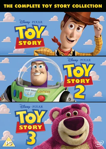 Toy Story 1-3 DVD (2010) John Lasseter cert PG 3 discs FREE Shipping, Save £s