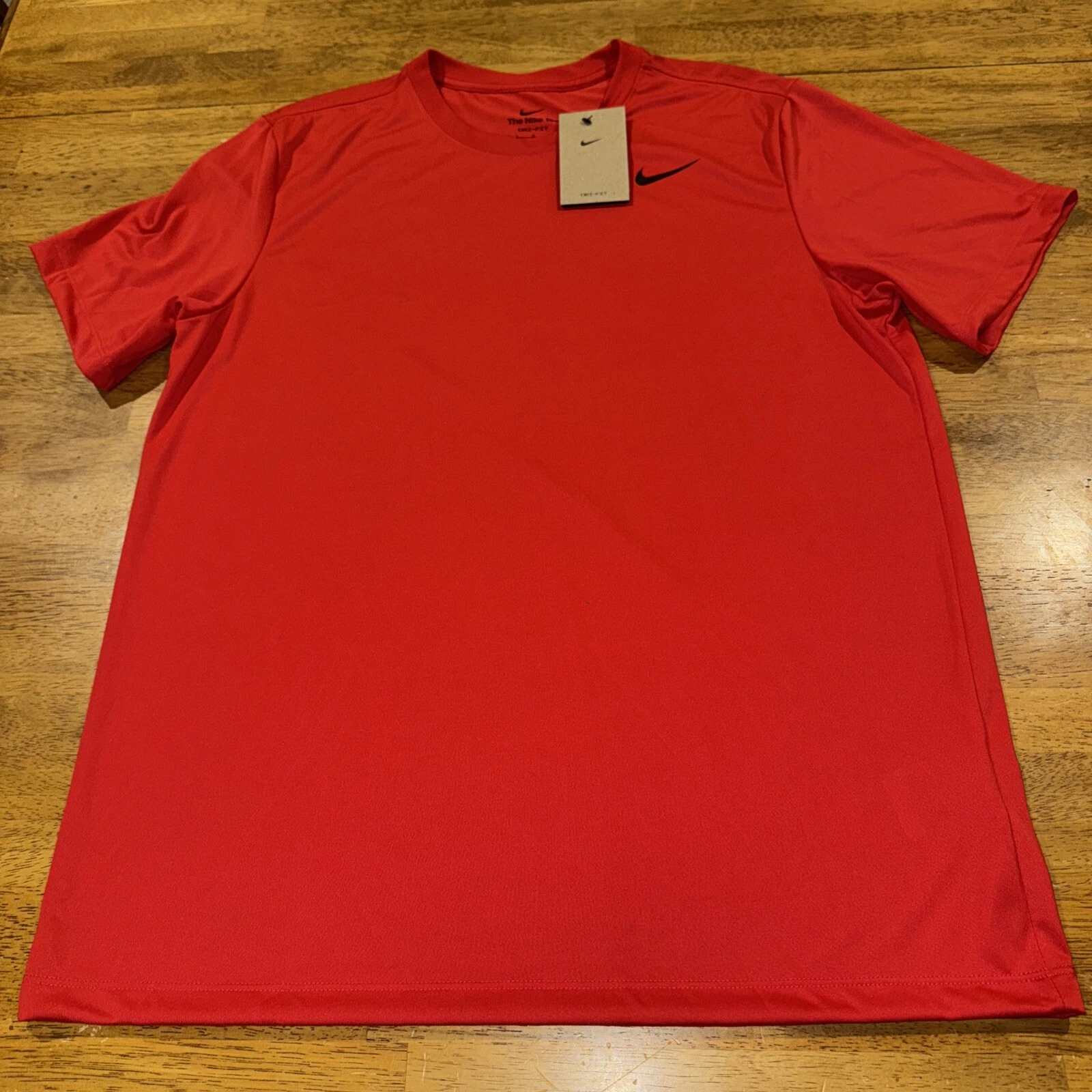 Nike Mens Dri-Fit Legend SS Large Training Shirt Red DX0989 657 New With Tags