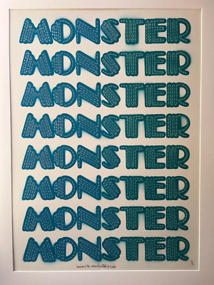 Ben Eine Neon Monster, 2006 signiert handgesprüht POW