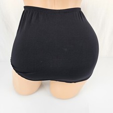 Olga Vintage Silky Smooth Without a Stitch Black BRIEF Panty Size L 7 23173
