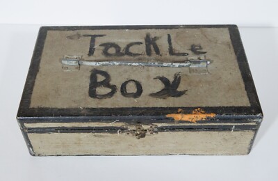 folk art tackle box Glitter & Craft Tool Storage Box,3-Layer Stackable Carry 8.5 x 11 Printed in our studio on Guemes Island Dull Tool Dim Bulb: Vintage