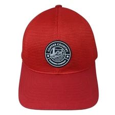 Copper Country Running Company Snapback Trucker Hat Red OS Mesh Back Yupoong