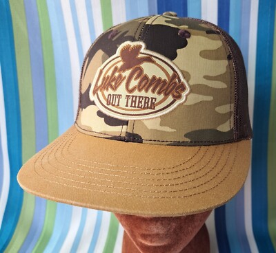 Luke Combs Out There Concert Tour Camo Trucker Snapback Hat