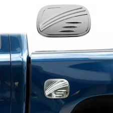 Chrome Filler Fuel Tank Door Cover Gas Cap Trim for Dodge RAM 1500 2018+Exterior