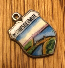 Vintage Mohnesee Wesie Coat of Arms 800 Reu Silver Enamel Shield Charm — photo 8