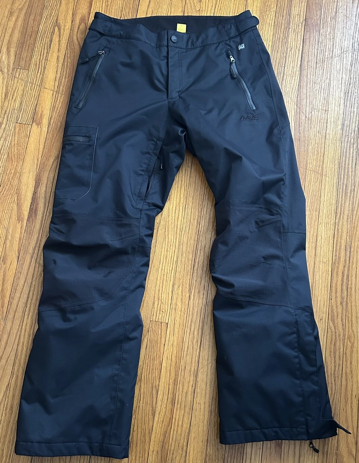 Cabela’s Snow Pants Womens Medium Adjustable Black Lightweight