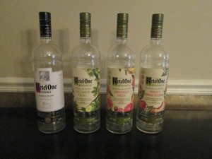 Lot Of 3 Empty 1 Liter Ketel One Botanical Peach Vodka Bottles With Caps Ebay