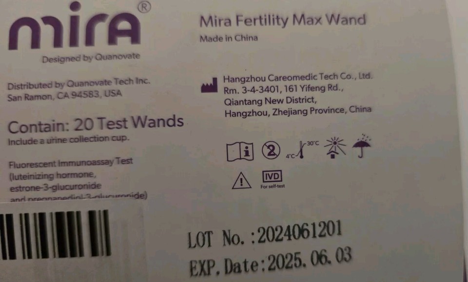 Mira Fertility MAX Wands, Ovulation Test Strips for Women, Predict