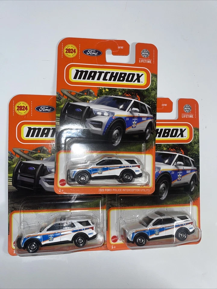 Matchbox 2023 Ford Police Interceptor Utility Lot 3 - Image 3 of 4