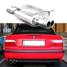 EISENMANN Racesportauspuff ESD 2x70mm gerade poliert BMW E36 Compact bis Bj 99