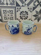 Deux tasses à café hollandaises, Delfts Blauw 686