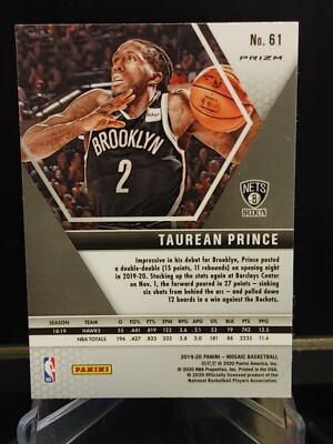 Taurean Prince 2019-20 Panini Mosaic Genesis Prizm #61 - Brooklyn