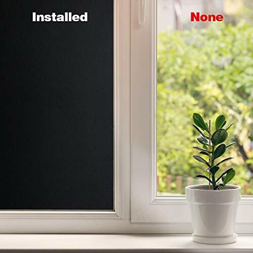 Total Blackout Window Films, 100 UV Blocking, Removable Plastic Glass Covering eBay
