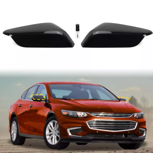 For Chevrolet Malibu 2016-2024 Driver & Passenger Side Mirror Cover Cap w/Glue
