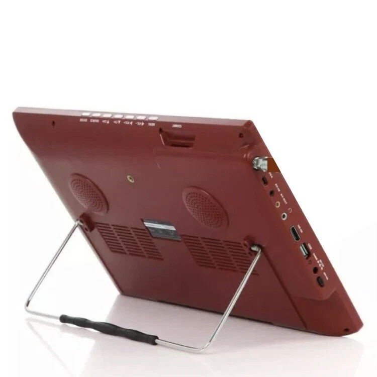 Trexonic 14" Red Portable Widescreen LED TV TRX-14D AC/DC Remote HDMI AV USB SD - Image 3 of 4