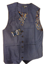 89.50 Murano Dots Vest Polyester-Viscose Navy size S.