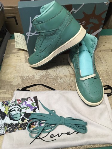 DS MENS REVES PARIS SPORT AIR KIY 85 HI LIBERTY GREEN RUST TECHNOLOGY SZ 8 - Picture 11 of 12