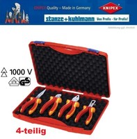 Knipex 00 20 15 Vde Zangensatz Kompakt-Box Inhalt 4-Teilig Im Kunststoffkoffer