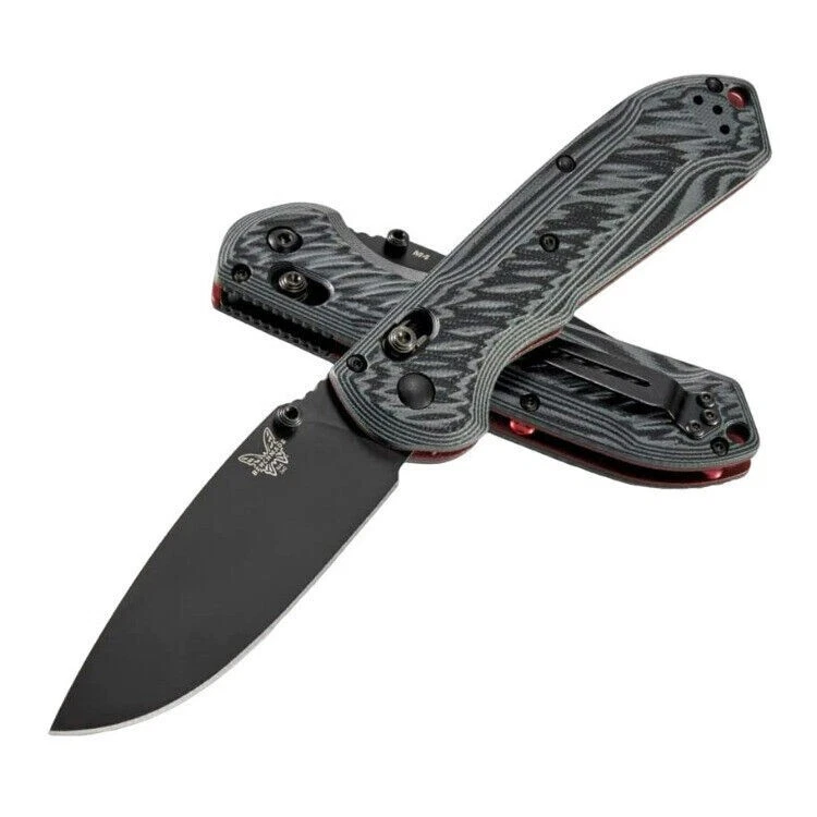 Benchmade Mini Freek Multicolor G10 3" Drop Point 565BK-02 Folding Pocket Knife - Image 2 of 4