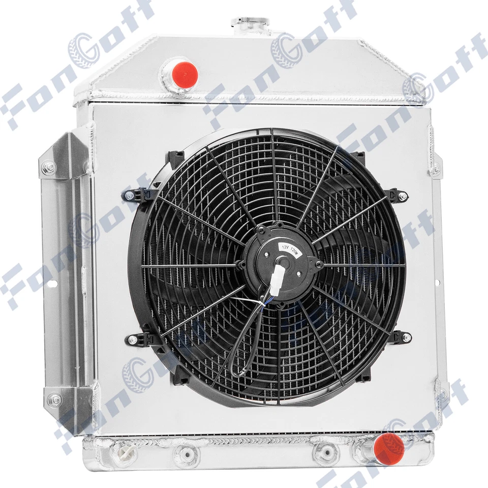 4 Rows Radiator Shroud Fan For 1949-1953 Ford Country Squire Sedan Consul CAR - Image 2 of 4