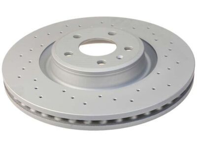 For 2014-2017 Audi SQ5 Brake Rotor Front Zimmermann Coated X-Drilled 62632BQSQ