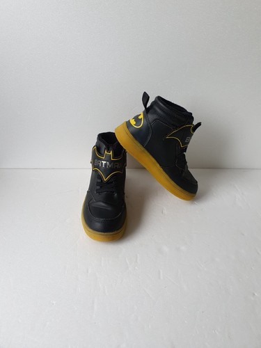 H& M BATMAN Boys Black Leather Hook & Loop Trainers UK(12)EU(29) VL-2393DB - Picture 16 of 21