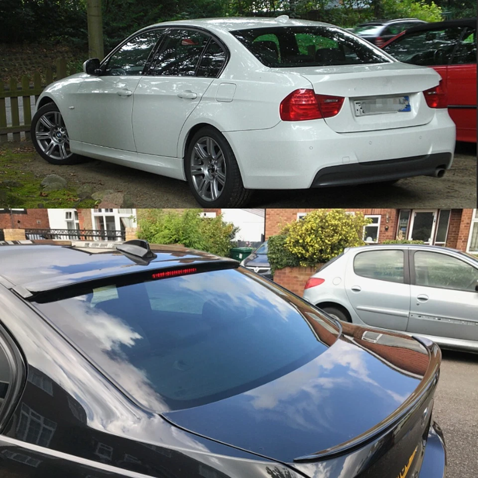 Glossy Black Rear Window Roof Spoiler For BMW 3 Series E90 2005-2011 328i 335i Foto 2 de 4