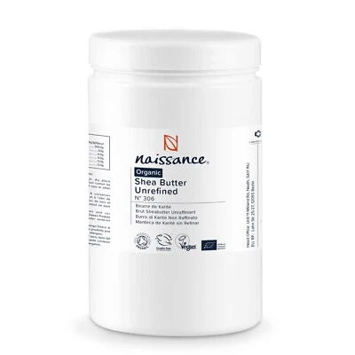 Naissance Shea Butter Unrefined Organic (N° 306) - 1kg - Massage, Beauty, Hair