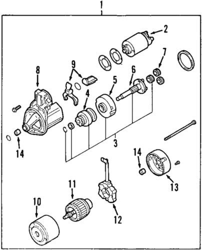 Rodamiento trasero para Mitsubishi (P/N MD618334)