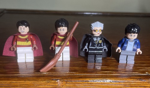 Lego Harry Potter Oliver Wood Madame Hooch 1 Broom Quidditch team minifigs 4737