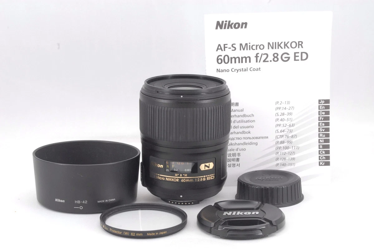 Nikon Micro NIKKOR 60mm Focal Nikkor Camera Lenses for sale | eBay