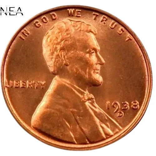 1938-D Lincoln Wheat Penny Cent ~ Gem BU (red) ~ Better Date!