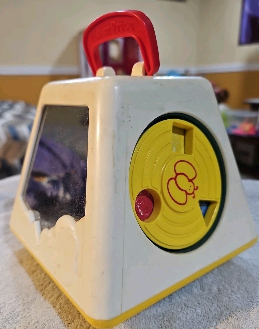 Vtg Fisher Price Turn & Learn Spinning Toy Activity Center No. 1021 Baby Toddler