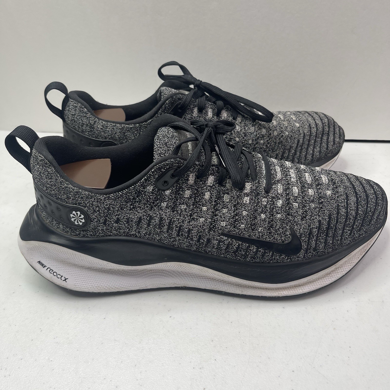 Nike ReactX Infinity Run 4 Gray White Flyknit Sne… - image 3