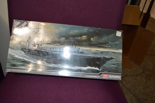 Academy Hobby Model Kit USS Kitty Hawk Aircraft Carrier CV-63 1/800 Open Box BX4