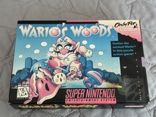 Wario s Woods Snes Box Only Super Nintendo Original box
