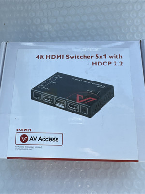 AV Access 4K HDMI SWITCHER 5x1 With HDCP2.2