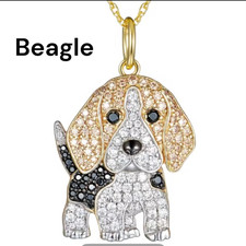Beagle Charm Pendant Necklace