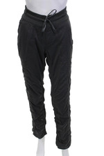 The North Face Womens Jogger Pants Black Poly Spandex Drawstring Size S