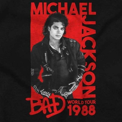 Vintage Michael Jackson Bad Album World Tour Hoodie Hooded