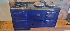 Aga  Nat Gas Cooker  With  Dual Fuel  Module In Oxford Blue