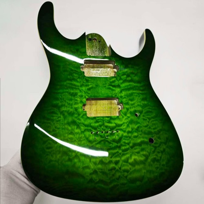 #ad DIY Basswood Electric Guitar Body Green Gradient Gloss Finish Build Your Custom $98.42