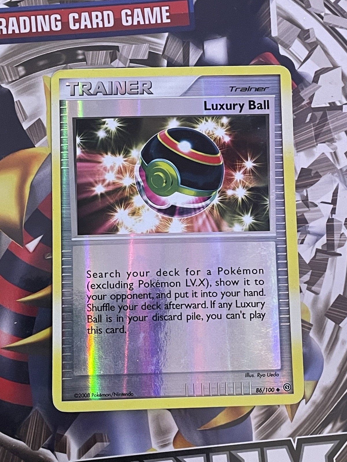 Pokemon Card - Luxury Ball (Trainer) #86/100 Stormfront Reverse HoloUncommon LP