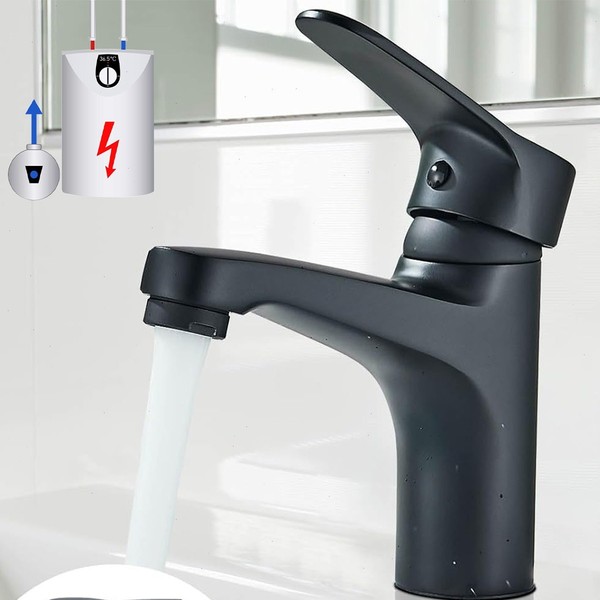 Waschtischarmatur Niederdruck Wasserhahn Bad Waschbecken Einhand Mischbatterie-image