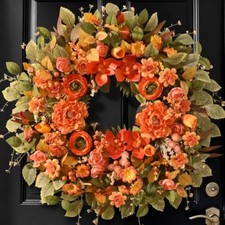 26' Large Front Door Wreath, Fall Wreaths for Front Door, Fall Decor, 1Pc