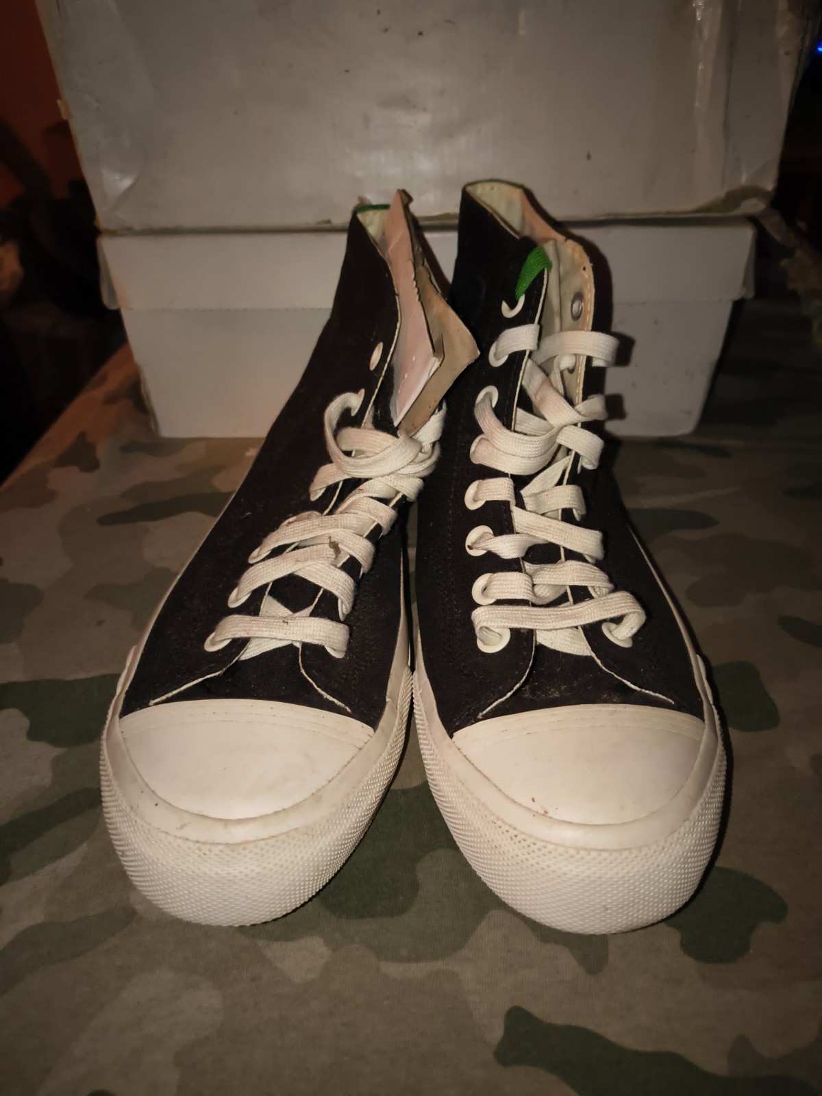 Pro-Keds Royal Hi Heineken Black Boston, Color: Black, Green, and White, Size: 9