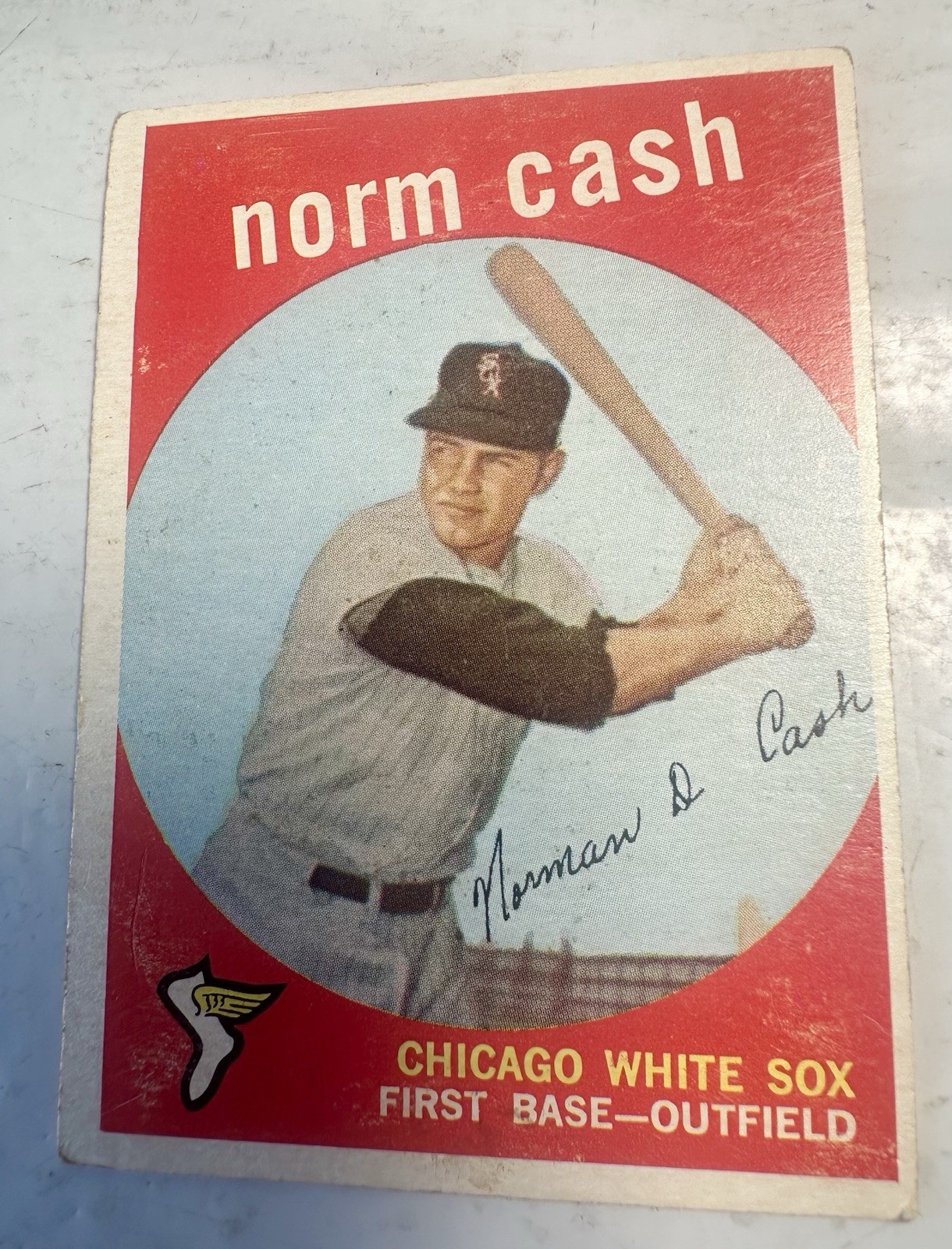 1959 Topps - High # Norm Cash #509 (RC) Chicago White Sox ungraded VG