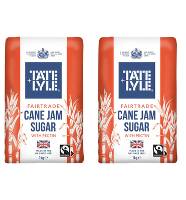 Tate & Lyle Fairtrade Konfitürenzucker 1 kg Packung 2er