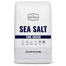 Bulk Kosher Fine Sea Salt for Commercial Use, Food Grade Non-Iodized with No ...
